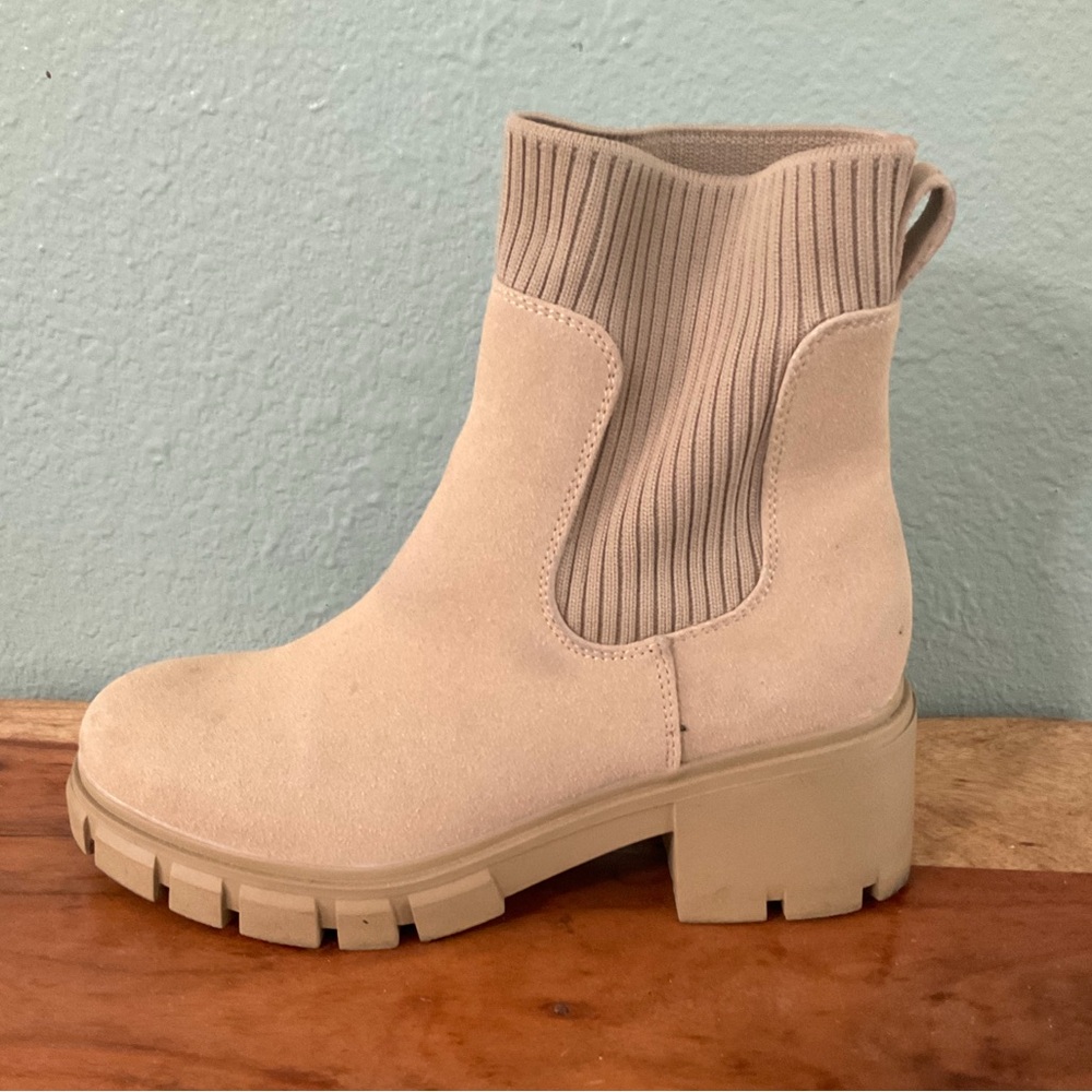 Beige Ankle Boots